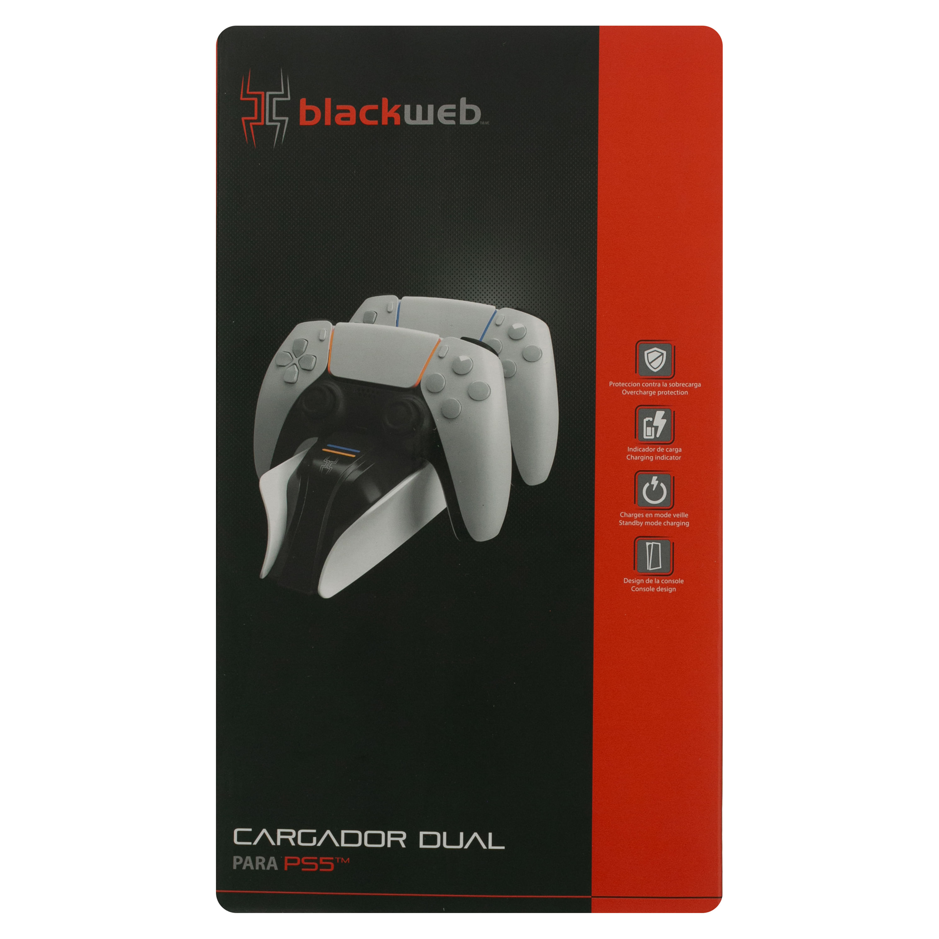 Comprar Cargador Blackweb Doble Para PlayStation5