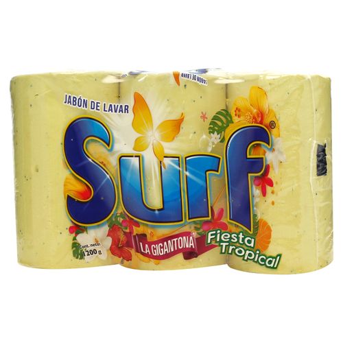 Jabón Surf Fiesta Tropical  3Pack - 1200 g