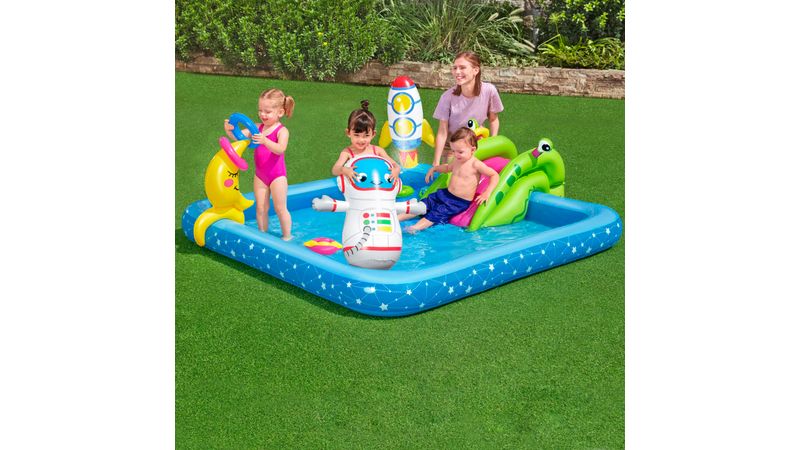 Alfombra de Juegos Hinchable Bestway Friendly Animals 132x132x23 cm —  PoolFunStore