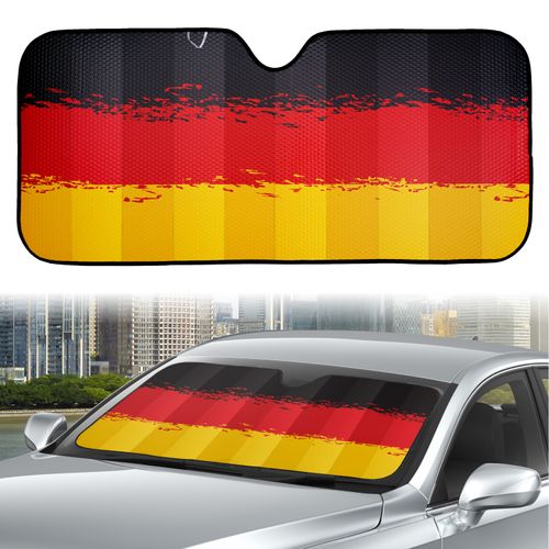 Parasol de acordeon Auto Drive con Bandera de Alemania. Modelo:WCA22A-10