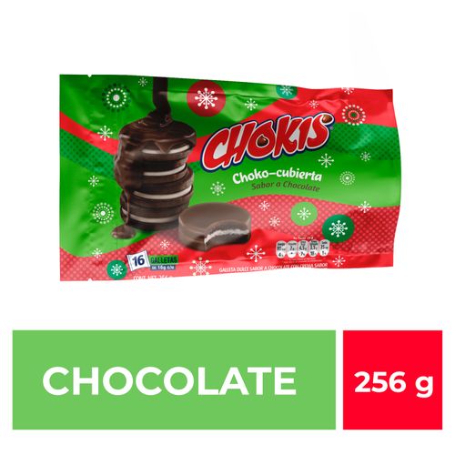 Galleta Chokis Cubierta Chocolate 256 Gr