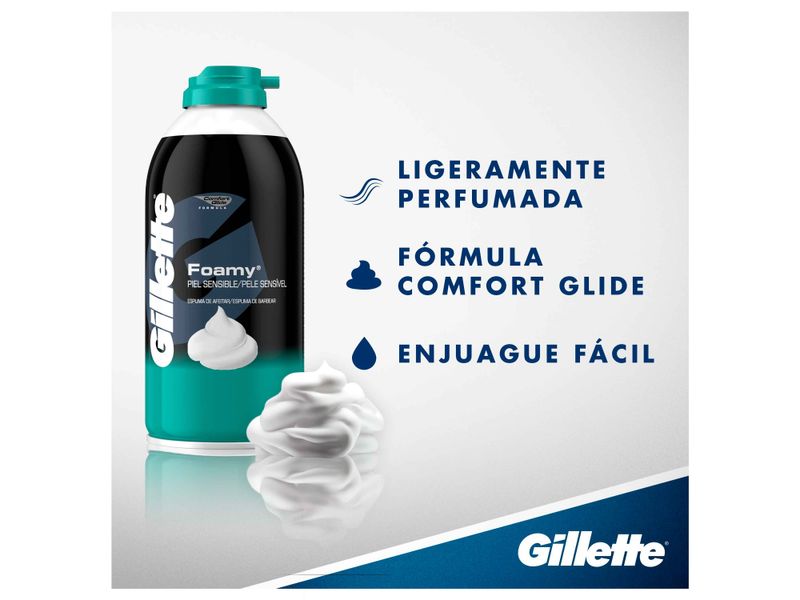 Espuma-de-Afeitar-Gillette-Foamy-Sensitive-para-Piel-Sensible-322-ml-Espuma-Gillette-para-Afeitar-Foam-Menth-312ml-9-24510