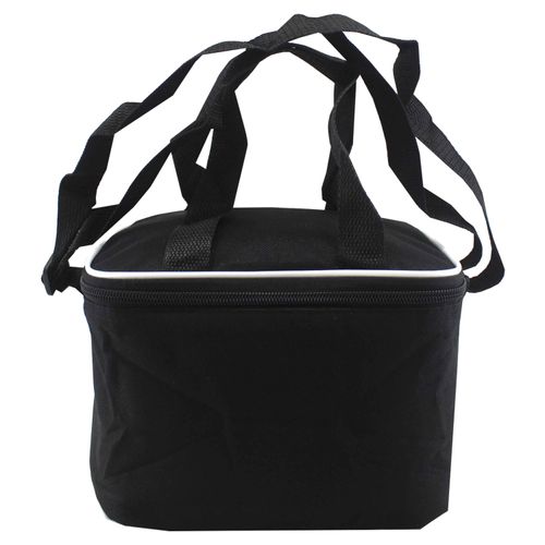 Lonchera Juvenil Gear Con Compartimiento Principal Y Forro Interno Térmico Color Negro