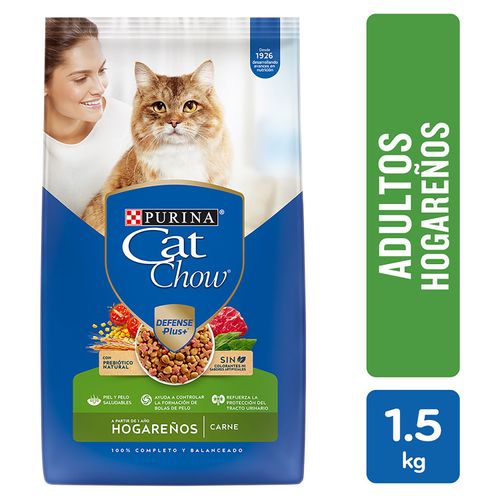 Alimento Gato Purina Cat Chow  Hogareños Carne 1.5kg