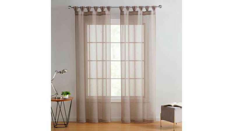 Comprar Set De 4 Cortinas Mainstays Para Sala Color Gris