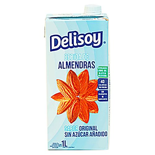 Leche de Almendra Marca Delisoya Uht Sin Azucar - 1 litro