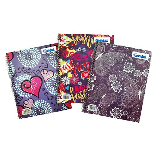 Cuaderno Genial de 5 Materias Glitter Genial Diseños - unidad