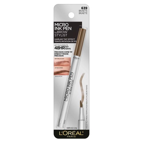 Lápiz Para Cejas L'Oréal Paris Micro Ink Pen Semipermanente Brunette - 1 ml