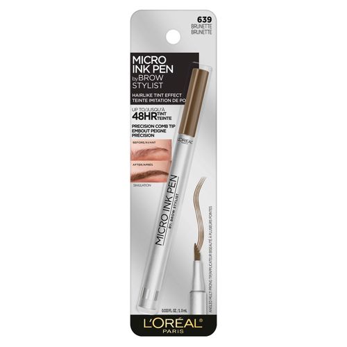 Lápiz De Tinta Para Cejas L'Oréal Paris Micro Ink Pen Semipermanente Brunette - 1.0gr