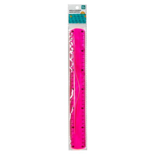 Regla Fexible, Pen+Gear, 30cm, rosada. Modelo: KR970854PINK