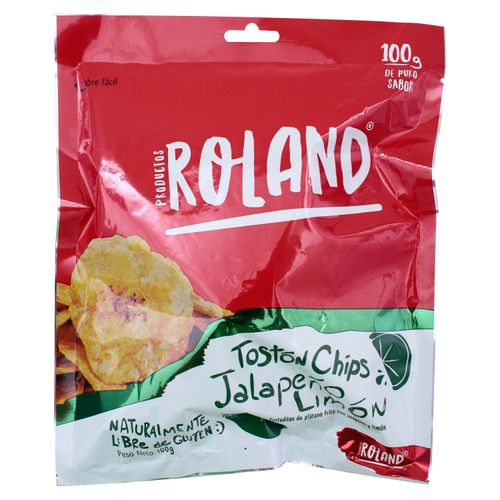 Roland Toston Chips Jalapeño 100 Gr
