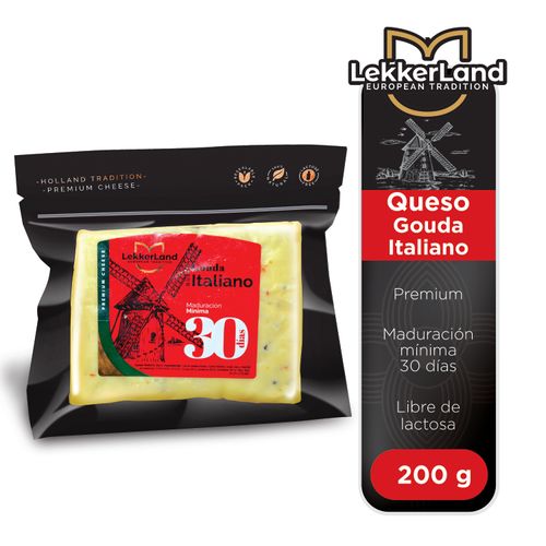 Queso Gouda Lekkerland Italiana 200gr