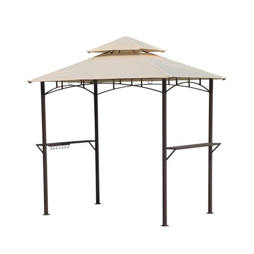 Pergola Tipo Toldo Mainstays de Acero Color Beige