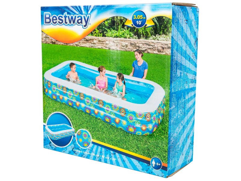 Piscina-para-Ni-os-Inflable-Marca-Bestway-Medidas-de-3-05m-x-1-83m-x-56cm-Dise-o-con-flores-Modelo-54121-Capacidad-para-307-galones-3-27916