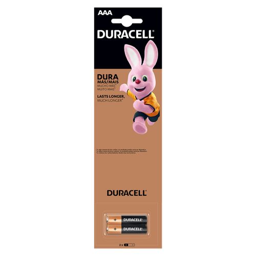 Bateria Duracell Alcalina AAA - 2 unidades