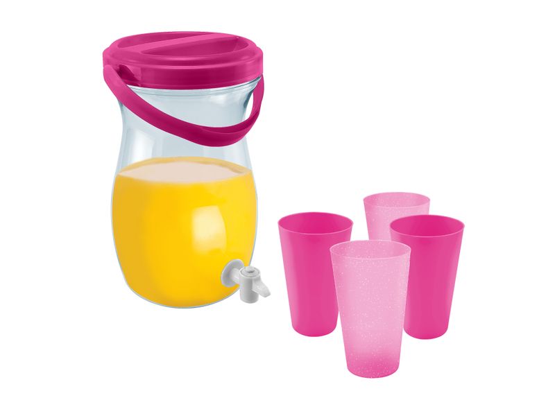 Chorro-Picnic-Marca-Guateplast-con-4-Vasos-Refresqueros-14-onzas-1-29209