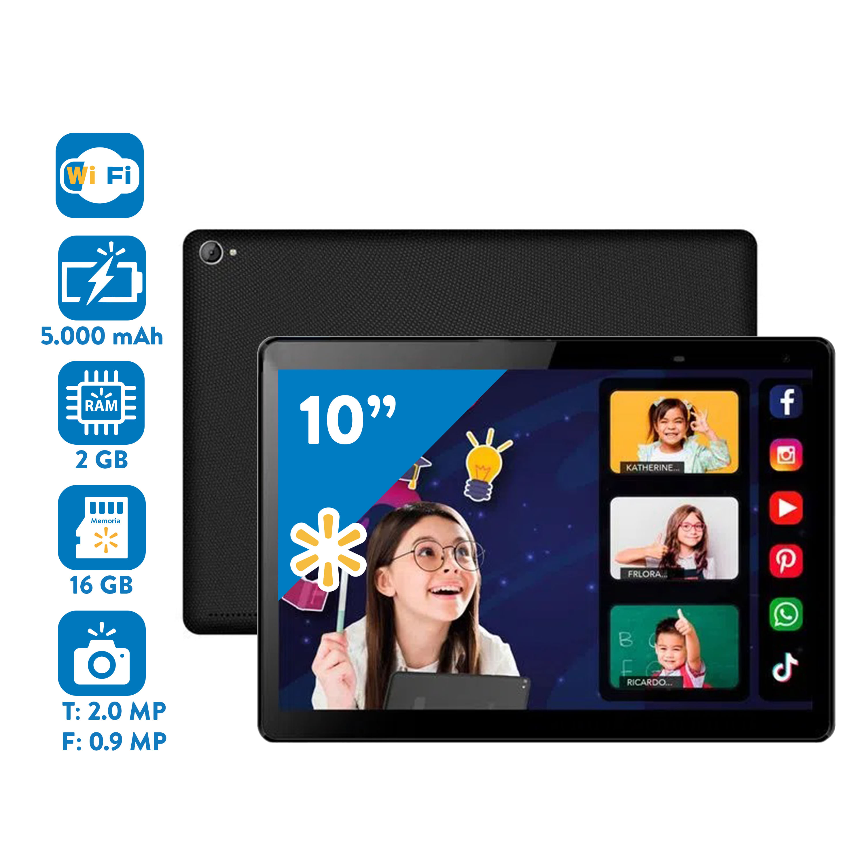 Comprar Tablet 10 Rca Android wifi 3G Modelo Rc10T3G21 | Walmart Honduras