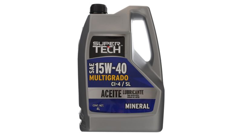 Aceite Supertech 15W40 Mineral litro