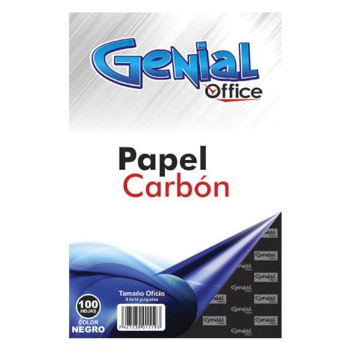 Papel Carbon Negro Tamaño Oficio Negro 100 hojas