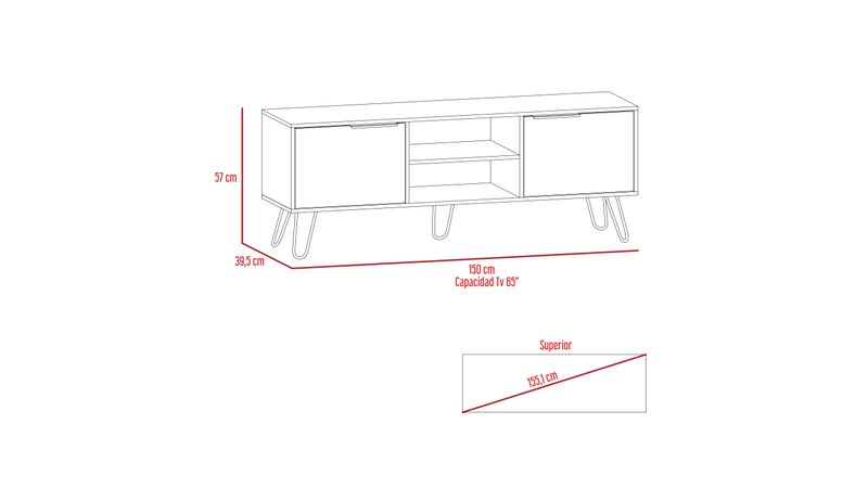 Comprar Mueble Para TV Mainstays- Para TV De 65 pulgadas