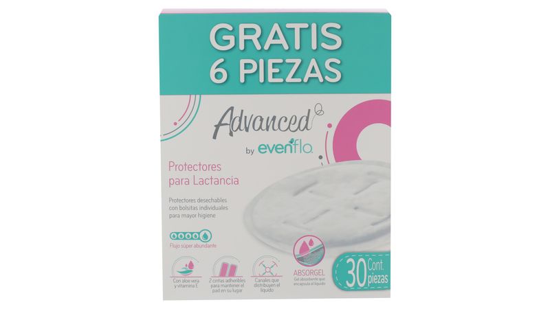 Comprar Pads De Lactancia Evenflo Advanced - 30 Unds