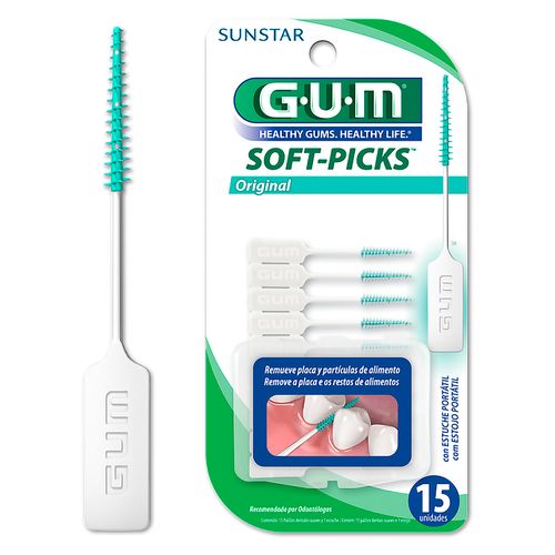Palillos Interdentales Gum Suave - 15 Unds