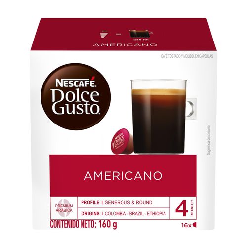 NESCAFÉ Dolce Gusto Americano Caja 16 Cápsulas