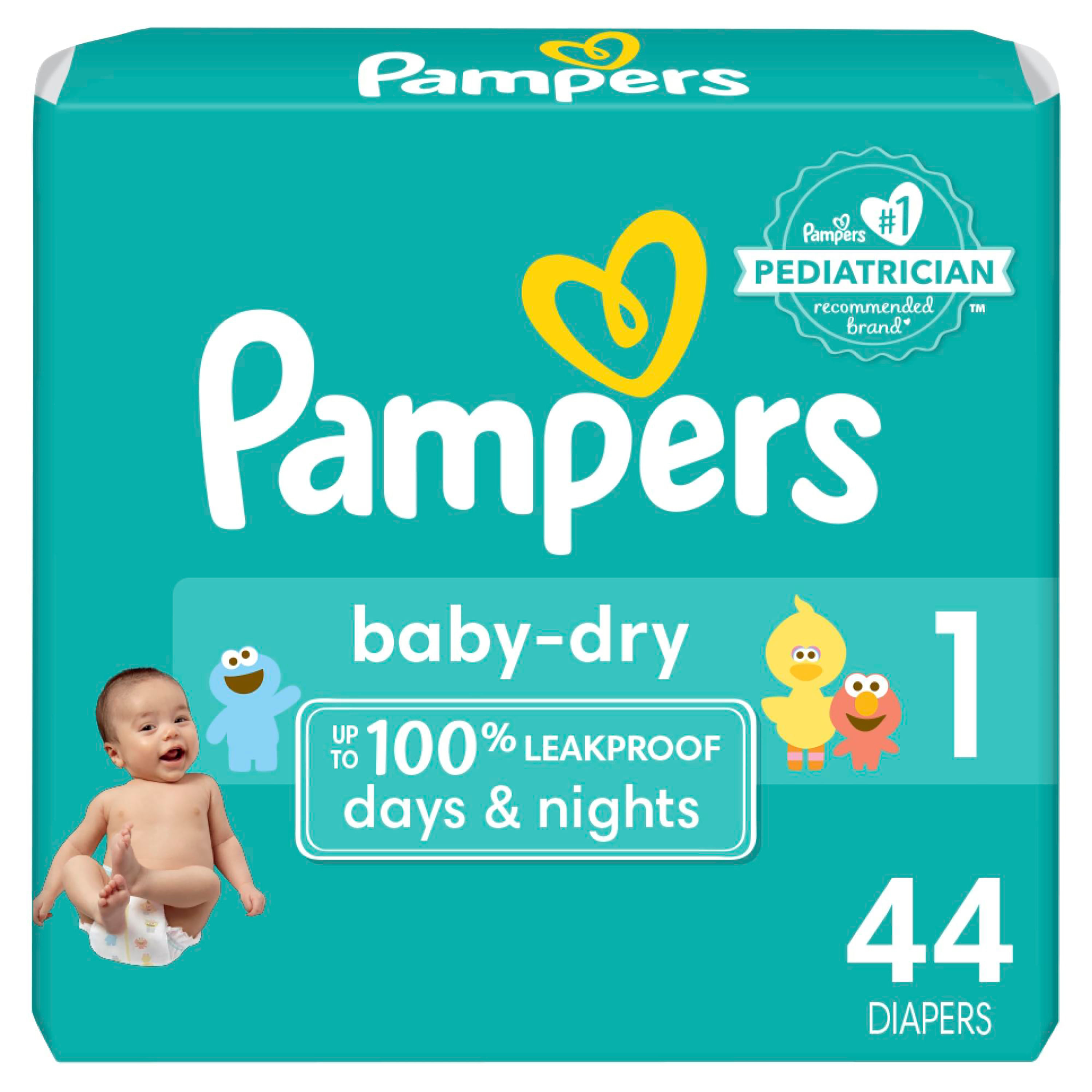 Comprar Pampers Baby Dry Talla 1 Jumbo- 44 Unidades