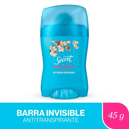 Antitranspirante Barra Invisible Secret Powder Protect Cotton -45 g