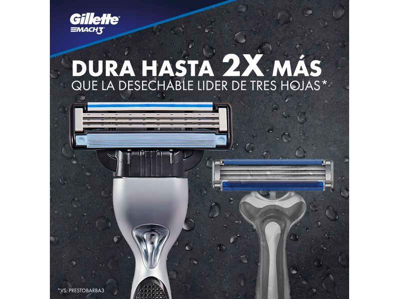 Kit-M-quina-Para-Afeitar-Recargable-Gillette-Mach3-1-Unidad-Repuestos-2-Unidades-5-13050