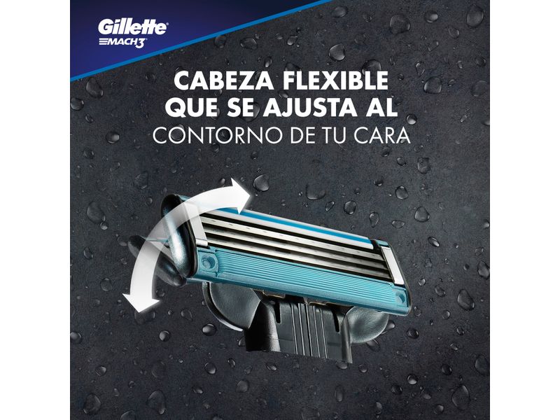 Kit-M-quina-Para-Afeitar-Recargable-Gillette-Mach3-1-Unidad-Repuestos-2-Unidades-9-13050