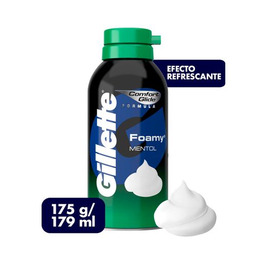 Espuma Para Rasurar Gillette Foamy Mentol Refrescante -179 ml