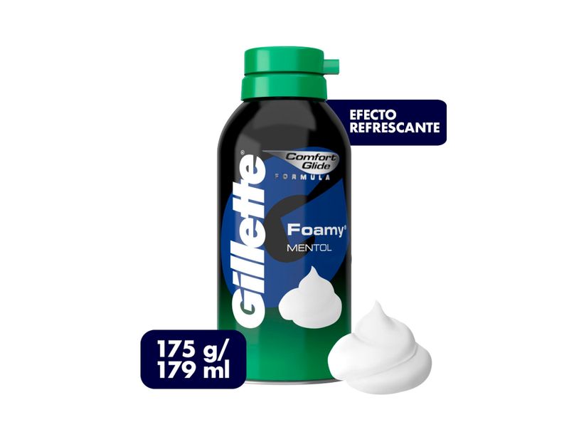 Espuma-Para-Rasurar-marca-Gillette-Foamy-Mentol-Refrescante-179-ml-1-13041