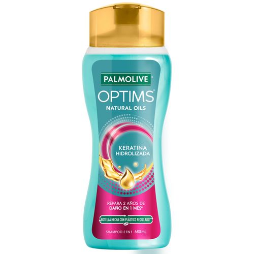 Shampoo Palmolive Optims 2 en 1 Keratina Hidrolizada - 680ml