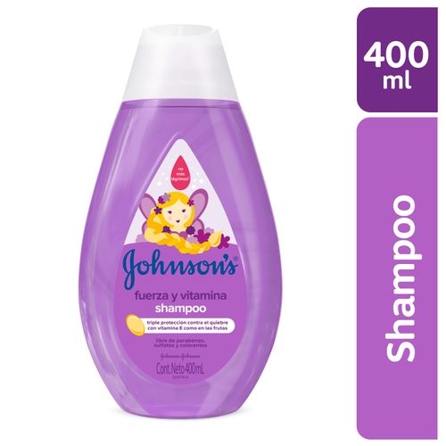 Shampoo Infantil Johnson's Fuerza y Vitamina -400 ml