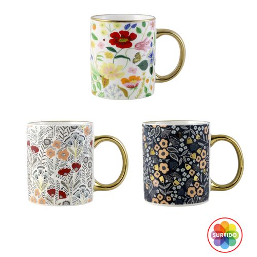 Taza de Cerámica Mainstays Surtido de colores 11.5oz