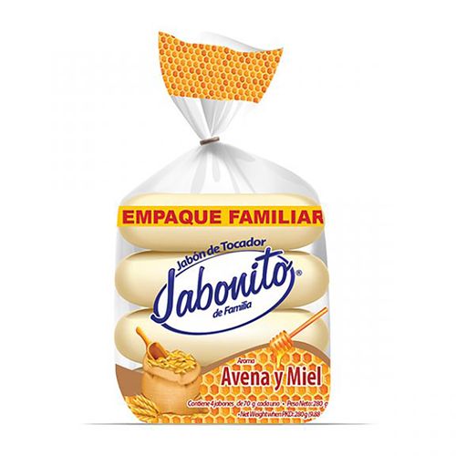 Jabon de Tocador Jabonito de Avena Y Miel 280gr