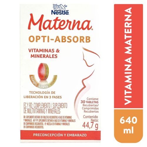 Vitamina Materna Nestlé 30 Tabletas