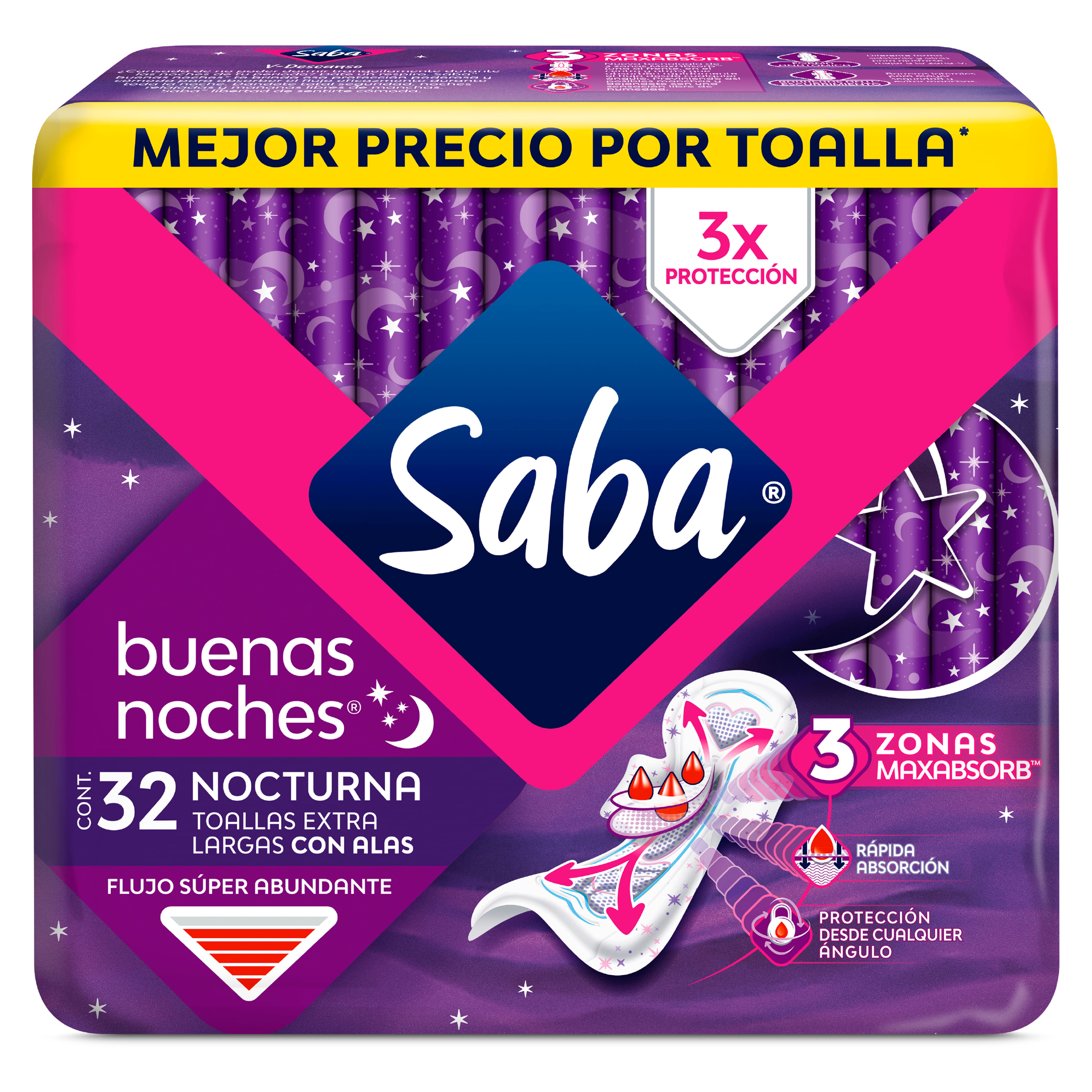 Comprar Toallitas Húmedas Saba V-Natural Con Aloe Vera Y Manzanilla - 12Uds