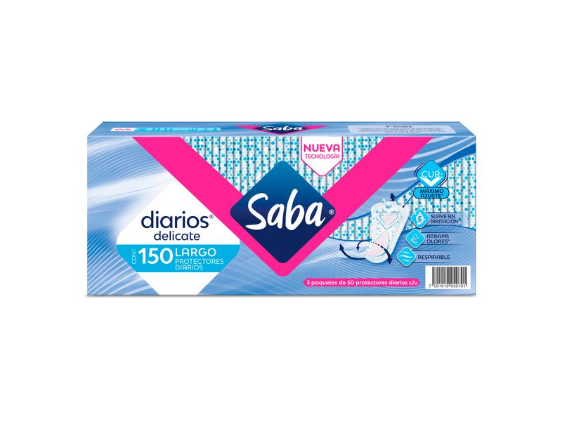 Protectores-Diarios-Largos-Marca-Saba-Delicate-150Uds-1-22410