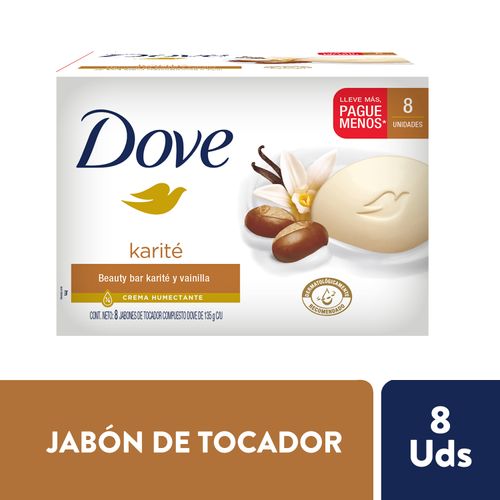 Jabon en Barra Dove Karite 8 Pack - 1080gr