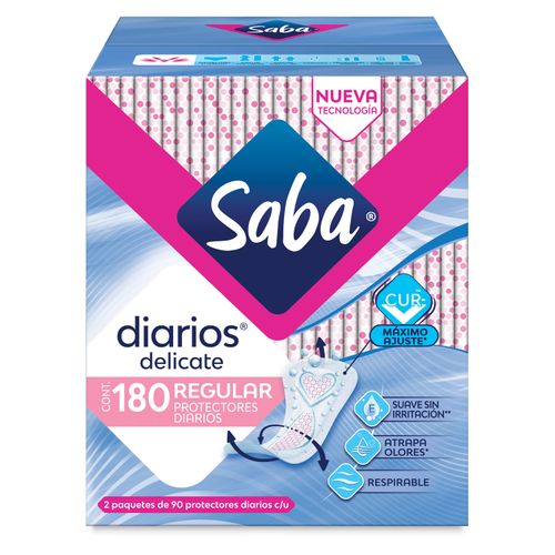 Protectores Diarios Saba Delicate Regular - 180Uds