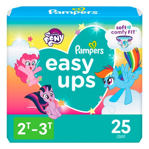 Pañal Pampers Easyup 2T3T Jumbo Niña - 25 Unidades