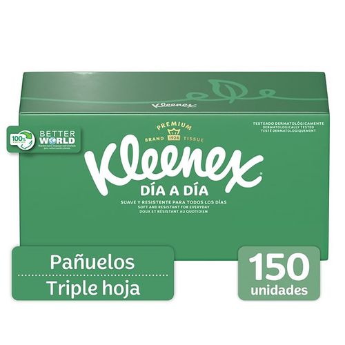 Pañuelos Faciales Kleenex Familiar - 150Uds