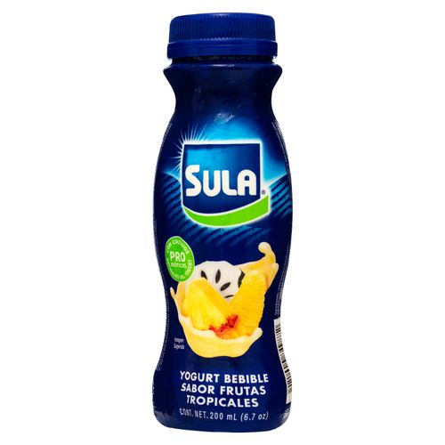 Yogurt Frutos Tropicales Sula Bote 200ml