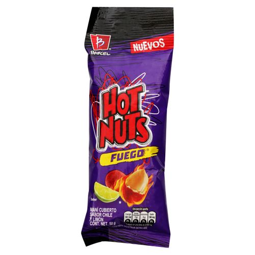 Snack Semillas Barcel Hot Nuts Sabor Fuego Extremo - 50g