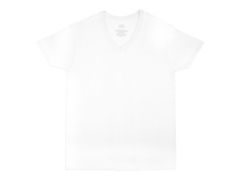 Camiseta-Marca-Fruit-Of-The-Loom-Cuello-V-Color-Blanco-2-Pack-Talla-M-3-33078