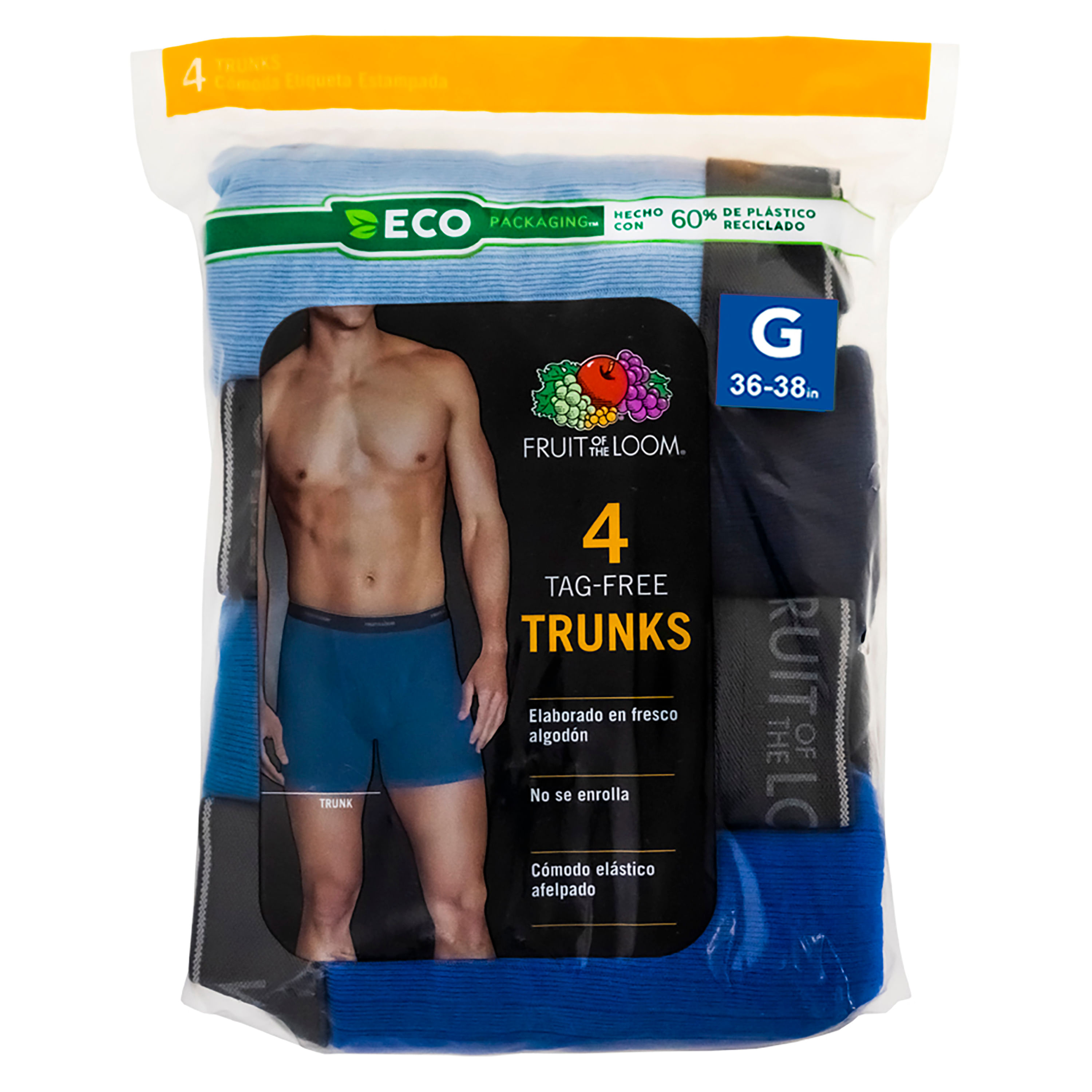 Compra en l nea Boxer Fruit Of The Loom Corto Color Azul 4 Pack
