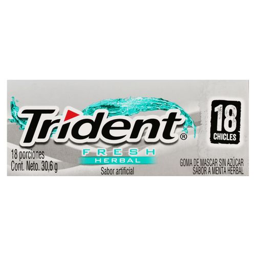 Goma Mascar Trident Evup Fresh Herbal - 30.6g