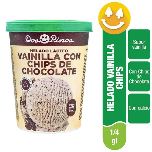 Helados Dos Pinos Vainilla Con Chips De Chocolate - 499g